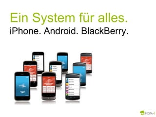 Ein System für alles. iPhone. Android. BlackBerry.
