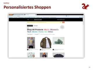 SVPPLY

Personalisiertes Shoppen




                           24
 