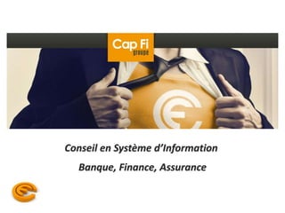 Conseil en Système d’Information 
Banque, Finance, Assurance 
 