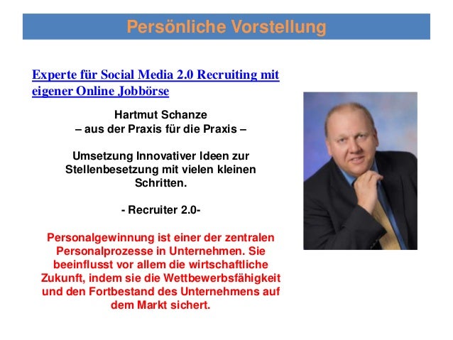 Persönliche Vorstellung Persönliche Vorstellung