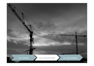 LA VISION

LA CONCEPTION

LA DIFFUSION

 