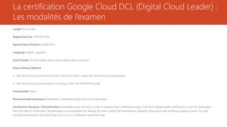 Présentation google cloud certifications | PPTX