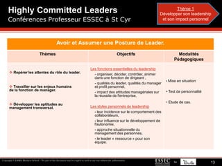  Optimiser son efficacité, prendre des risques et tenir ses engagements,