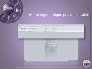 Menu ergonomique personnalisable
 