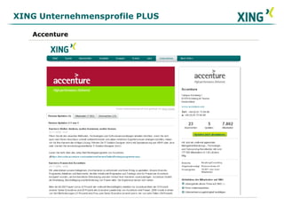 XING Unternehmensprofile PLUS Accenture 