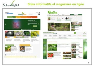 Sites informatifs et magazines en ligne
6
 