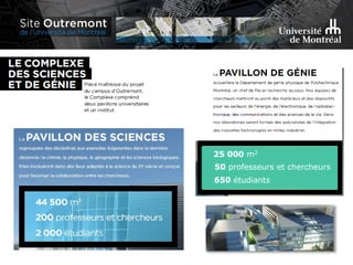 25 000 m2
50 professeurs et chercheurs
650 étudiants
 
