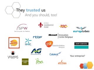 Theytrustedus 
And you should, too! 
Yourentreprise?  