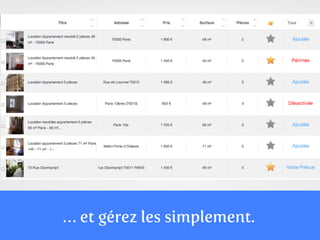 … et gérez les simplement.
 