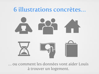 6 illustrations concrètes…




… ou comment les données vont aider Louis
        à trouver un logement.
 