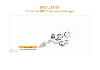 MODULE DCH
Formation POEC Community Manager
 