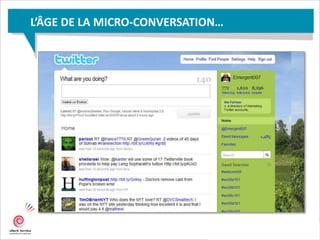 L’ÂGE DE LA MICRO-CONVERSATION…
 