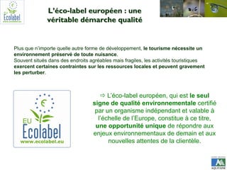 Présentation de l'éco-label - Conseil régional d'Aquitaine - AG MOPA ...