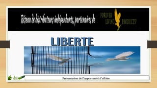 Présentation de l’opportunité d’affaire
LIBERTELIBERTE
 