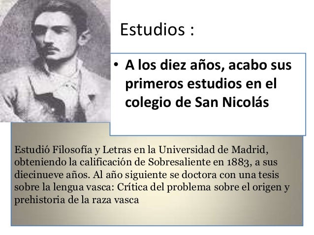 Présentation de miguel de unamuno