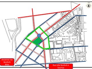 Ancienne rue
Boufarik
Blida Rue relie Boufarik à
Soumaa
 