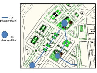 : Le
passage urbain
: les
places publics
 