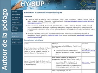 Autour de la pédago