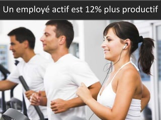 Un employé actif est 12% plus productif
 
