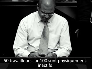 50 travailleurs sur 100 sont physiquement
                   inactifs
 