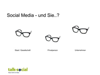 Social Media - und Sie..?




   Staat / Gesellschaft   Privatperson   Unternehmen
 