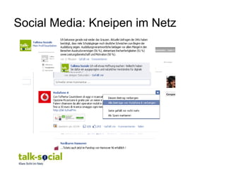 Social Media: Kneipen im Netz
 