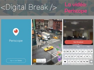 La vidéo:
Periscope
 