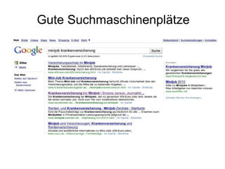 Gute Suchmaschinenplätze 