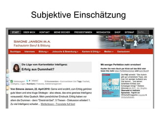 Subjektive Einschätzung 