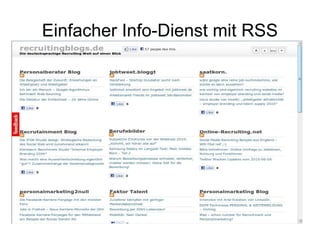 Einfacher Info-Dienst mit RSS 