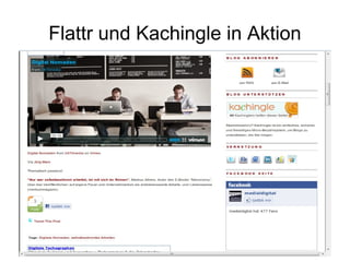 Flattr und Kachingle in Aktion 