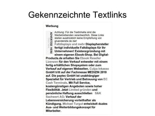 Gekennzeichnte Textlinks 