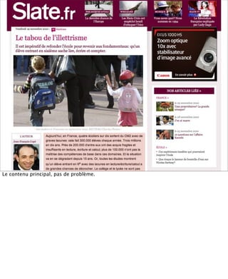 Le contenu principal, pas de problème.
 