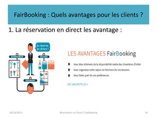 FairBooking : Quels avantages pour les clients ?

1. La réservation en direct les avantage :

26/10/2013

Réservation en Direct / FairBooking

14

 