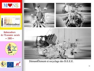 Démantèlement et recyclage des D.E.E.E. 