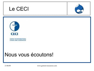 Le CECI Nous vous écoutons! 