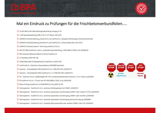 Mal ein Eindruck zu Prüfungen für die Frischbetonverbundfolien…..
 