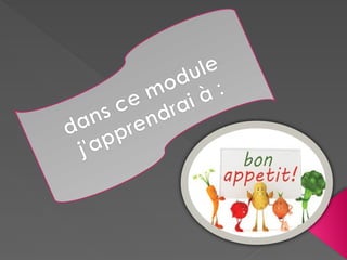 dans ce module
j'apprendrai à :
 