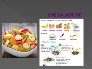 UNE SALADE DE
FRUITS
 