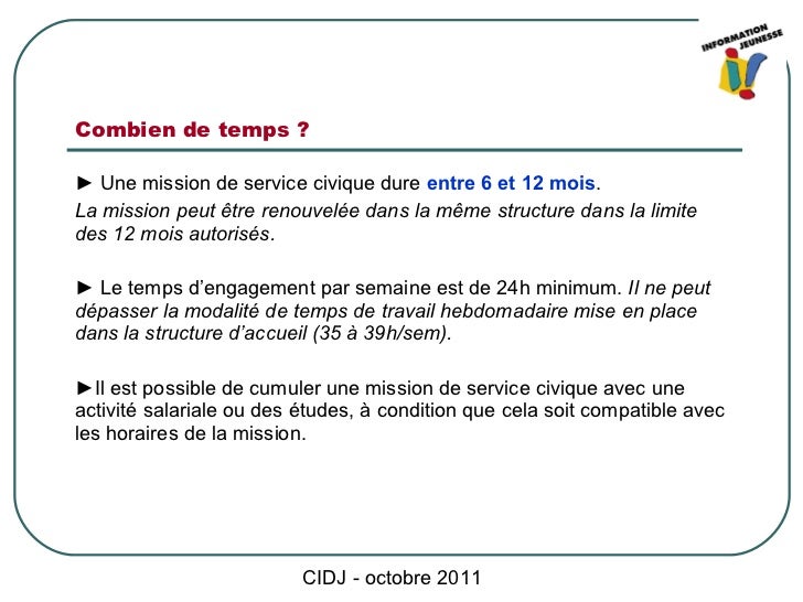 Presentation Du Service Civique Jeunes V1