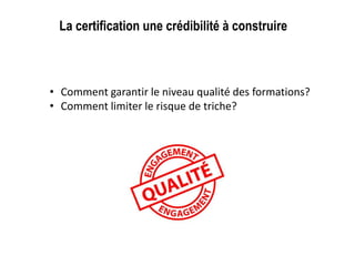 D’autres évaluations possibles?
D’autres
évaluations?
Autoévaluati
on
Evaluation sur la
capacité à créer du bien
commun
Le Learning analytics
un outil pour faciliter
l’évaluation des
MOOCS en traçant
l’activité pédagogique
de l’aprennant
 