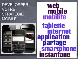 DEVELOPPER
VOTRE
STRATEGIE
MOBILE
 