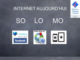 INTERNET AUJOURD’HUI

SO        LO   MO
 social        mobile
 