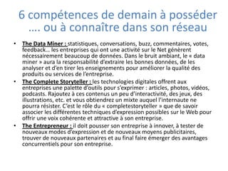 Il est important de créer une présence crédible sur les blogs et les réseaux sociauxIl faut traiter les blogs et réseaux sociaux comme des médias à part entièreEngager le dialogueAvoir une approche ouverte, en acceptant la critique et si besoin en faisant son mea-culpaAvoir sous la main une stratégie de gestion de crise prête à être appliquéeBuzz, e-reputation, e-influence : comment gérer et répondre?