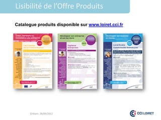 Lisibilité de l’Offre Produits

Catalogue produits disponible sur www.loiret.cci.fr




       Orléans 28/09/2012
 