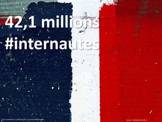 http://www.flickr.com/photos/mr_gonzales/3684146686
42,1 millions
#internautes
Source : Médiamétrie 2013
 