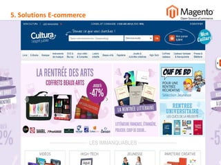 arnaud@arnaudchapal.fr 06 76 26 28 54
NOTRE VISION & VALEUR AJOUTÉE
• Magento
• Projets
5. Solutions E-commerce
 