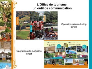 L’Office de tourisme, un outil de communication Opérations de marketing direct Opérations de marketing direct 