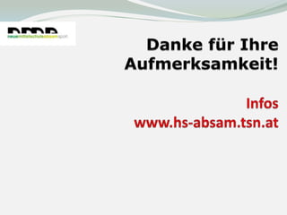 Präsentation Elternabend Sport NMS Absam