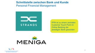 25
Schnittstelle zwischen Bank und Kunde
Personal Financial Management
PFM ist zu einem zentralen
Customer Touch Point im
Online Banking der
jeweiligen Bank geworden
 